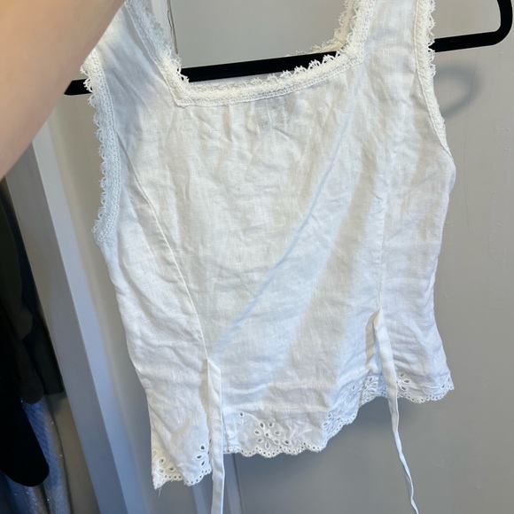 Reformation White Eyelet Blouse - Picture 4 of 5